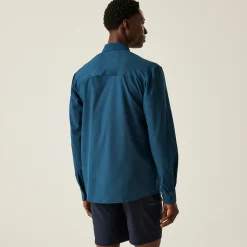 Men's Insect-Repellent Packaway Long Sleeve Shirt | Moonlight Denim