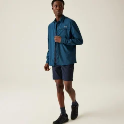 Men's Insect-Repellent Packaway Long Sleeve Shirt | Moonlight Denim