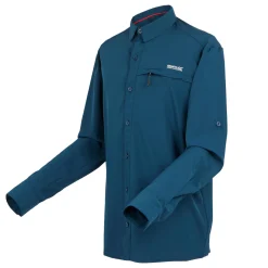 Men's Insect-Repellent Packaway Long Sleeve Shirt | Moonlight Denim