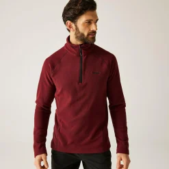 Men's Kenger Half Zip Midweight Fleece | Dark Maroon