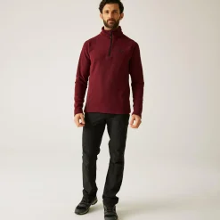 Men's Kenger Half Zip Midweight Fleece | Dark Maroon