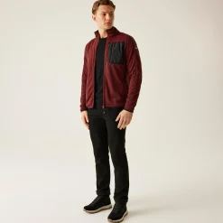 Men's Kitom Full Zip Fleece | Red Ochre Marl