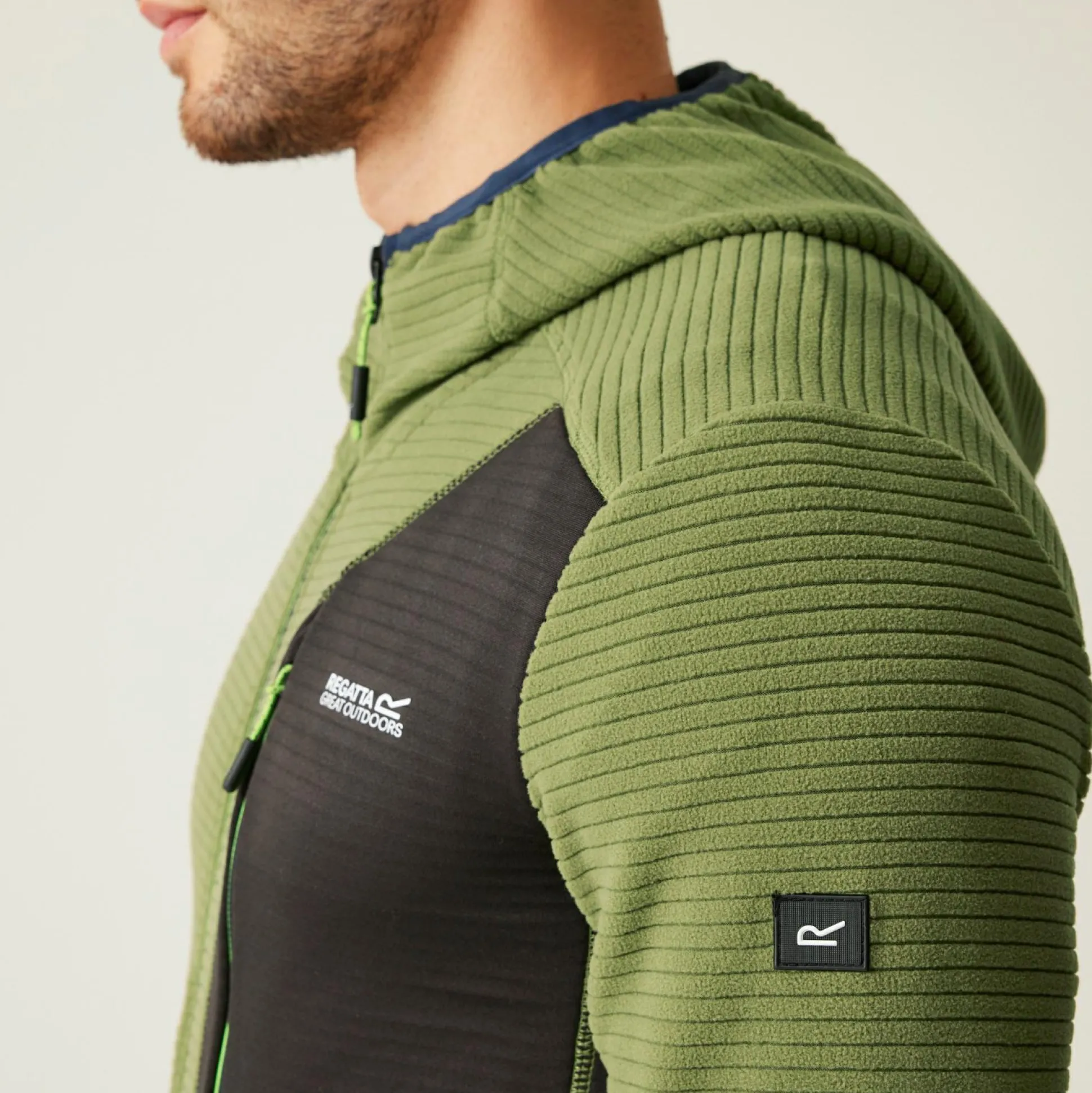 Men's Lakewright Full Zip Fleece | Nephrite Green Black