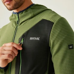 Men's Lakewright Full Zip Fleece | Nephrite Green Black