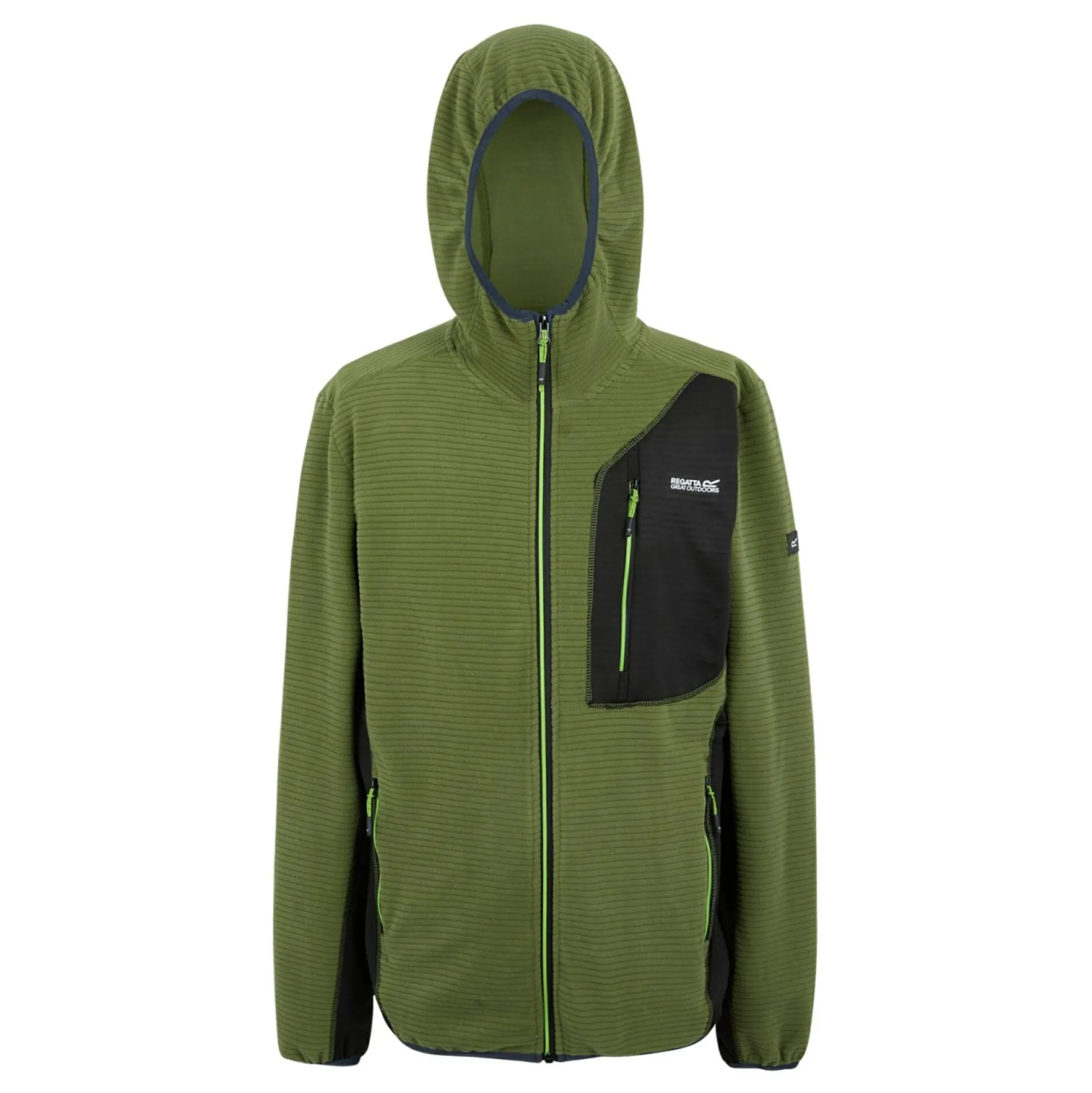 Men's Lakewright Full Zip Fleece | Nephrite Green Black