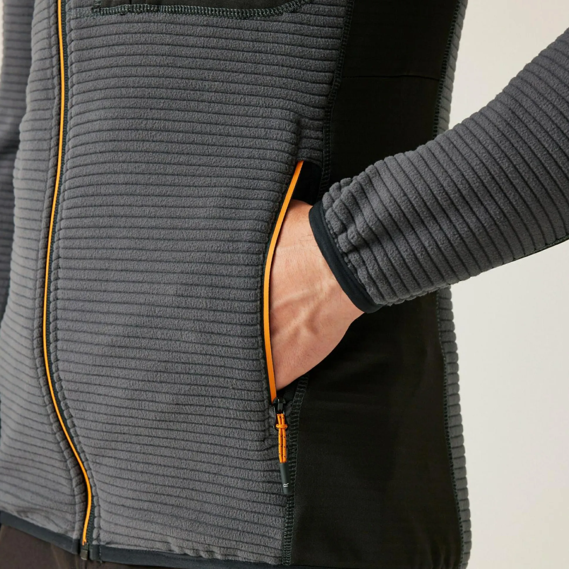 Men's Lakewright Full Zip Fleece | Ash Black
