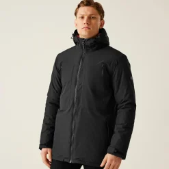 Men's Larrick Waterproof Insulated Jacket | Black Red Ochre