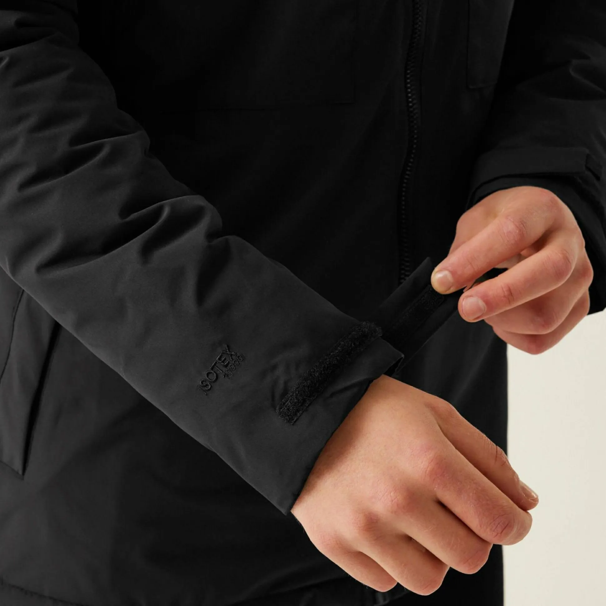 Men's Larrick Waterproof Insulated Jacket | Black Red Ochre