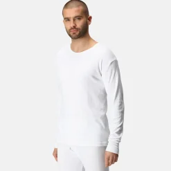 Men's Long Sleeve Thermal Vest | White