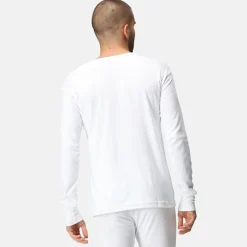 Men's Long Sleeve Thermal Vest | White