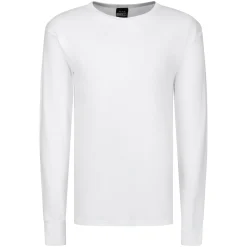 Men's Long Sleeve Thermal Vest | White