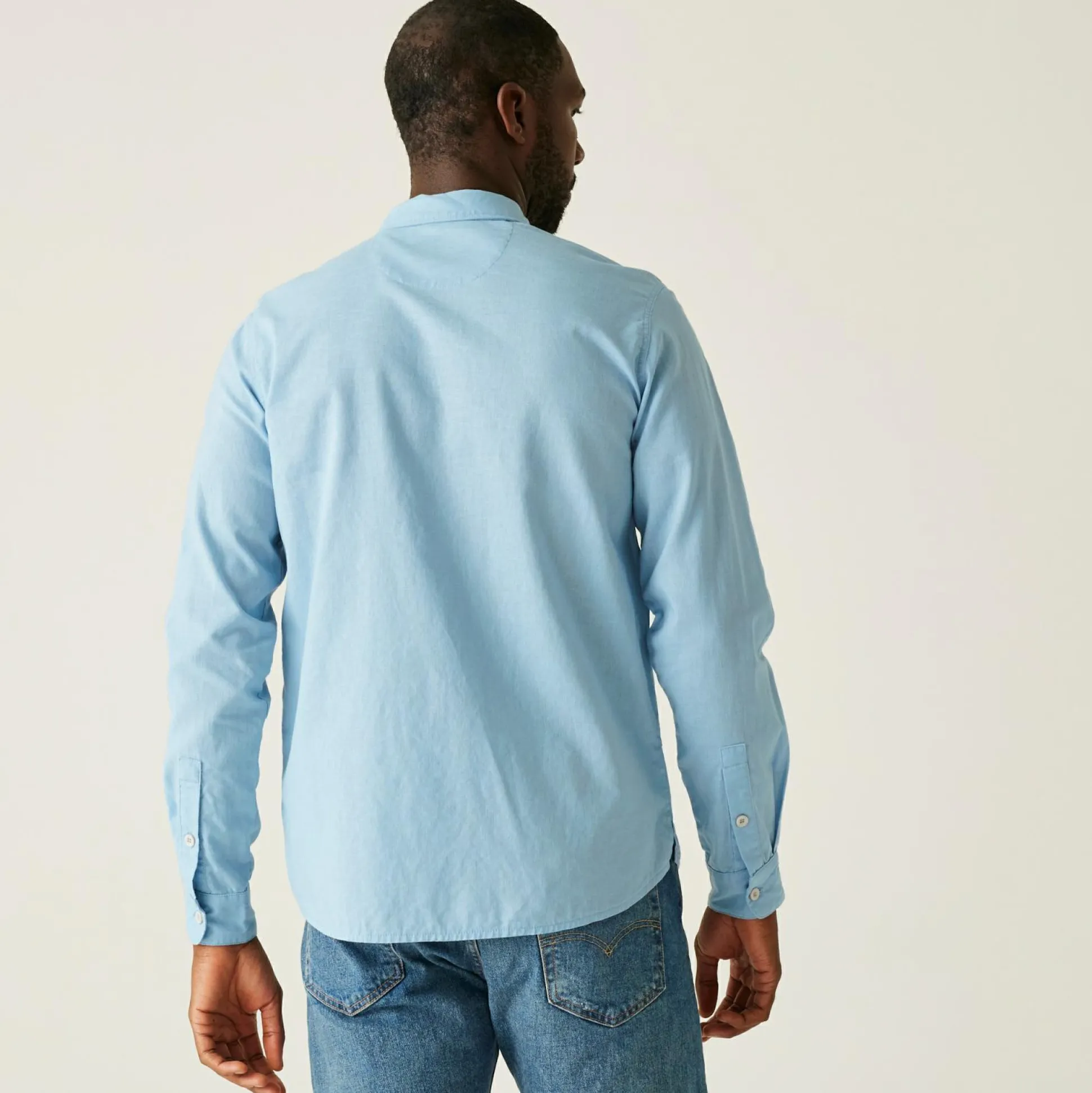 Men's Loran Long Sleeve Shirt | Chambray Blue