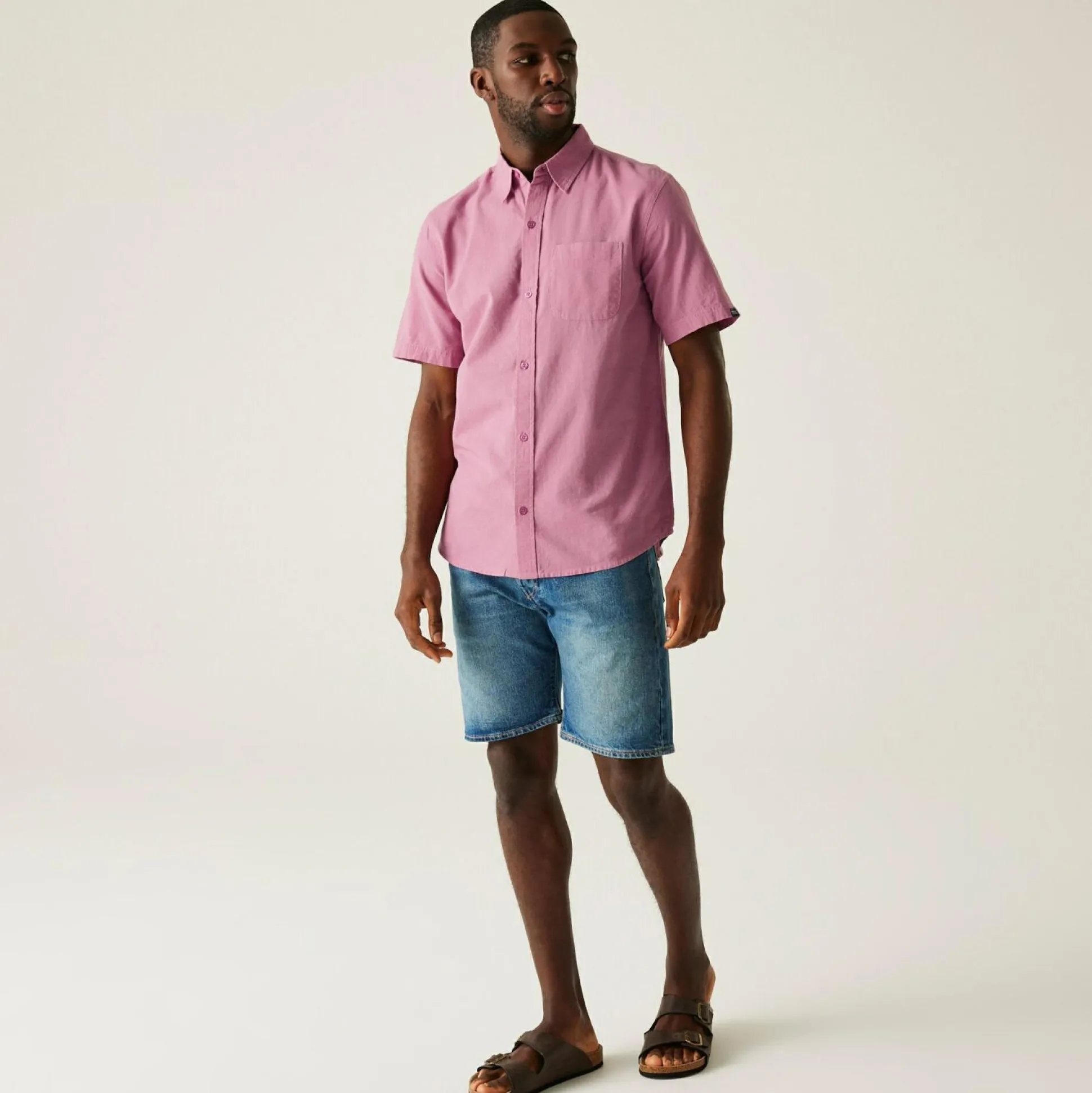 Men's Loran Short Sleeve Shirt | Lilas