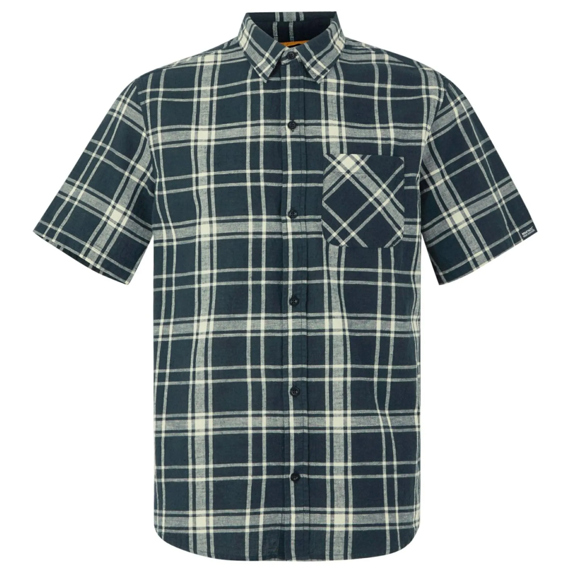 Men's Loran Short Sleeve Shirt | Navy Check