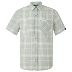 Men's Loran Short Sleeve Shirt | Silver Grey Check