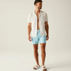 Men's Loras Swim Shorts | Aquarius Blue Stripe