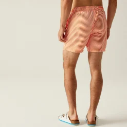 Men's Loras Swim Shorts | Celosia Orange Stripe