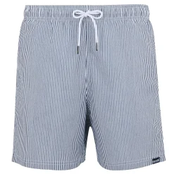 Men's Loras Swim Shorts | Navy Seersucker Stripe