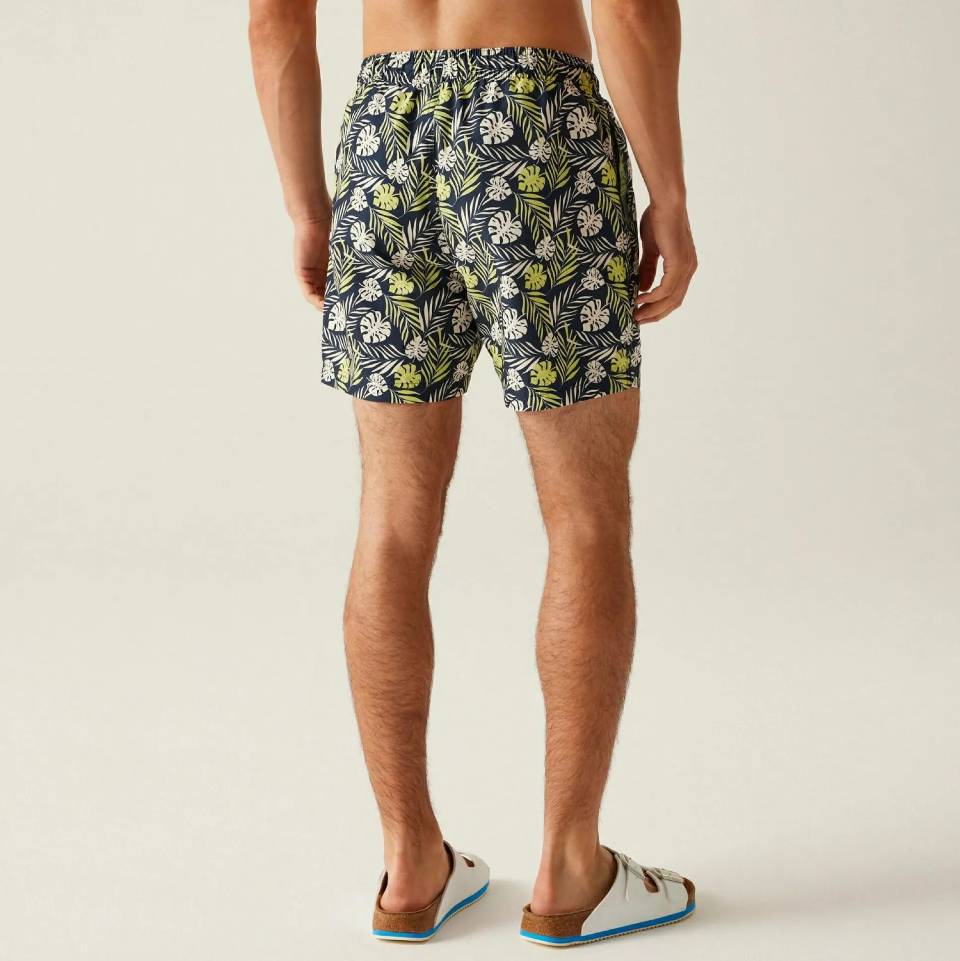 Men's Loras Swim Shorts | Navy Leaf