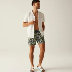 Men's Loras Swim Shorts | Navy Leaf