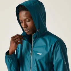 Men's Lyle IV Waterproof Packaway Jacket | Moroccan Blue Citron Lime