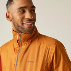 Men's Lyle IV Waterproof Packaway Jacket | Fox Orange