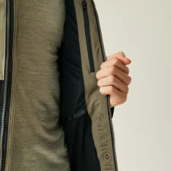 Men's Maland II Waterproof Jacket | Golden Sand Treetop Black