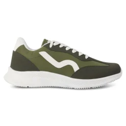 Men's Marine Retro Trainers  | Dark Khaki
