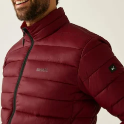 Men's Marizion Padded Jacket | Dark Maroon