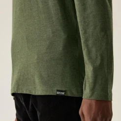 Men's Maylow Long Sleeved T-Shirt | Dark Khaki Marl