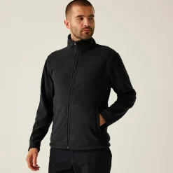 Men's Micro Lightweight Full Zip Fleece | Black