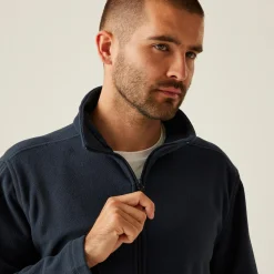 Men's Micro Lightweight Full Zip Fleece | Dark Navy
