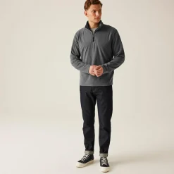 Men's Micro Lightweight Half Zip Fleece | Seal Grey