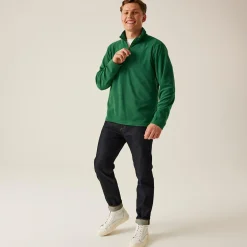 Men's Micro Lightweight Half Zip Fleece | Bottle Green