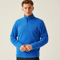 Men's Micro Lightweight Half Zip Fleece | Oxford Blue