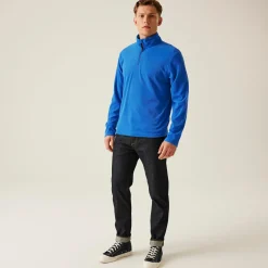 Men's Micro Lightweight Half Zip Fleece | Oxford Blue