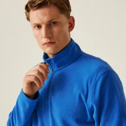 Men's Micro Lightweight Half Zip Fleece | Oxford Blue