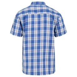 Men's Mindano IX Short Sleeve Shirt | White Olympian Blue Check