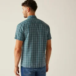 Men's Mindano IX Short Sleeve Shirt | Stormy Weather Iceberg Ash Check