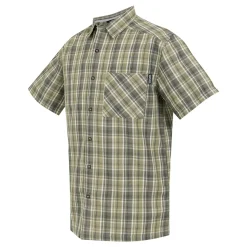Men's Mindano IX Short Sleeve Shirt | Golden Sand Treetop Stone White Check