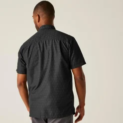 Men's Mindano IX Short Sleeve Shirt | Black Circle Print