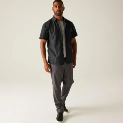 Men's Mindano IX Short Sleeve Shirt | Black Circle Print
