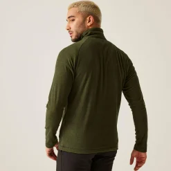 Men's Montes Lightweight Half Zip Fleece | Nephrite Green Black