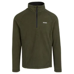 Men's Montes Lightweight Half Zip Fleece | Nephrite Green Black