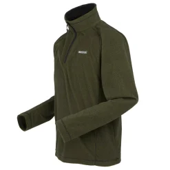 Men's Montes Lightweight Half Zip Fleece | Nephrite Green Black