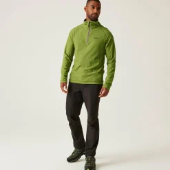 Men's Montes Lightweight Half Zip Fleece | Grenoble Green Nephrite Green