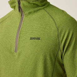 Men's Montes Lightweight Half Zip Fleece | Grenoble Green Nephrite Green