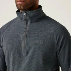 Men's Montes Lightweight Half Zip Fleece | Stormy Weather Black