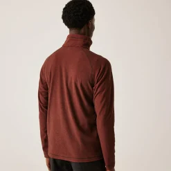 Men's Montes Lightweight Half Zip Fleece | Red Ochre Black