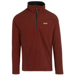 Men's Montes Lightweight Half Zip Fleece | Red Ochre Black